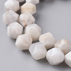 Natural White Crazy Lace Agate Beads Strands&nbsp;G-F668-03-10mm