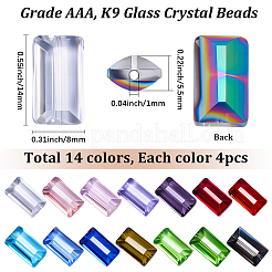 56Pcs 14 Colors K9 Glass&nbsp;SWAR-SC0001-01