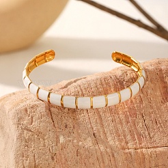 304 Stainless Steel Enamel Cuff Bangles for Women&nbsp;FS-WGB70EE-01