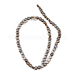 Electroplated Transparent Glass Beads Strands&nbsp;GL-CBA98F0-06B-06