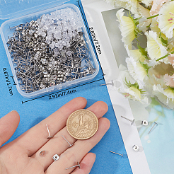 240Pcs 2 Style 304  Stainless Steel Stud Earring Findings&nbsp;DIY-BBC0001-93