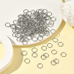 Tarnish Resistant 304 Stainless Steel Open Jump Rings&nbsp;STAS-E067-07-9mm