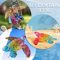 Natural Quartzl Sea Turtle Figurines&nbsp;DJEW-WH20006-03