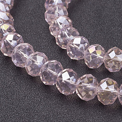 Electroplate Glass Beads Strands&nbsp;GR10MMY-59AB