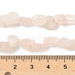 生の粗い天然のクォーツビーズ連売り  ナゲット  7~12x4~10x3~8mm  穴：1mm  約46~52個/連  15.35~15.94''（39~40.5センチメートル）&nbsp;G-M453-C03