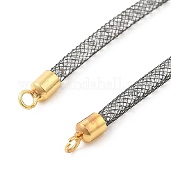 Brass Mesh Chain Link Bracelet Making&nbsp;DIY-B066-01G-03