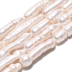 Natural Baroque Stick Pearl Keshi Pearl Beads Strands&nbsp;PEAR-N021-20
