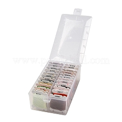 24 Cards 24 Colors 6-Ply Polyester Embroidery Floss&nbsp;OCOR-K006-C04