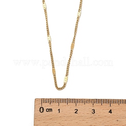 2MM 304 Stainless Steel Curb Chain Necklaces for Women Men&nbsp;NJEW-F351-04G