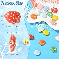 18Pcs 9 Colors Handmade Porcelain Beads&nbsp;PORC-CJ0001-49