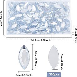 300Pcs Imitation Taiwan Acrylic Rhinestone Cabochons&nbsp;GACR-FG0001-12A