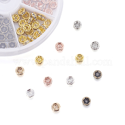 Brass Rhinestone Spacer Beads&nbsp;RB-JP0002-12-NF