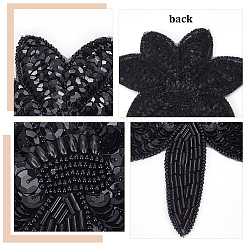 Flower Gauze Embroidery Ornaments Accessories&nbsp;DIY-WH0308-310F