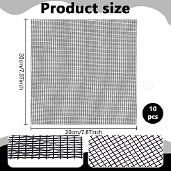 10Pcs Square Fibre Mesh Fabric&nbsp;DIY-BC0016-184