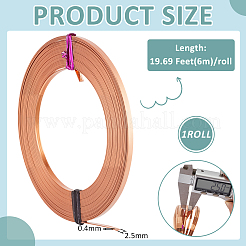 6M Flexible Red Copper Wire&nbsp;CWIR-WH0013-009C