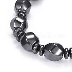Synthetic Magnetic Hematite Stretch Bracelets&nbsp;BJEW-F382-02