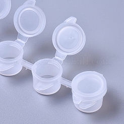 Plastic Paint Pots Strips&nbsp;LS-DIY-WH0156-99