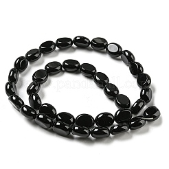 Natural Black Onyx(Dyed & Heated) Beads Strands&nbsp;G-M420-D10-01