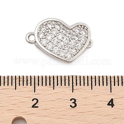 Brass Micro Pave Clear Cubic Zirconia Box Clasps&nbsp;KK-C075-14P