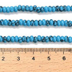 Synthetic Turquoise Beads Strands&nbsp;G-L635-A10-4x2mm-01