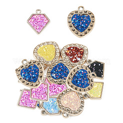 30Pcs 2 Styles UV Plating Acrylic Pendants&nbsp;PACR-TA0001-13