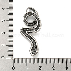 316サージカルステンレスペンダント  スネークチャーム  アンティークシルバー  40.5x16x6.2mm  穴：6.2x3.7mm&nbsp;STAS-E212-124A-AS