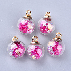 Transparent Glass Globe Pendants&nbsp;GLAA-S181-06