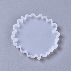 シリコンモールド  レジン型  UVレジン用  エポキシ樹脂ジュエリー作り  花  ホワイト  87x8mm&nbsp;DIY-F041-16A