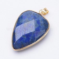Faceted Natural Lapis Lazuli Pendants&nbsp;X-G-F340-02A