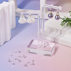 30Pcs 304 Stainless Steel Stud Earring Findings&nbsp;STAS-TADJ0001-02