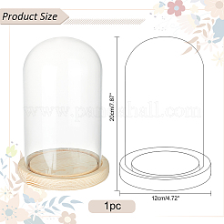 Glass Dome Cover&nbsp;DJEW-WH0043-46