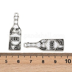 合金のチベット風チャーム  ビール34.5x10.5x1.5本  アンティークシルバー  1.6mm  穴：581mm  約1000個/[2]g&nbsp;TIBE-B003-26AS