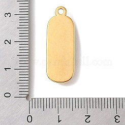 パウアシェルペンダント  304ステンレス鋼  長方形チャーム  カラフル  18KGP本金メッキ  28x10x3.5mm  穴：1.8mm&nbsp;SSHEL-B145-01C-G