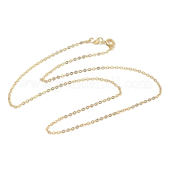 2MM Brass Cable Chain Necklaces&nbsp;NJEW-G183-03G-01