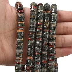 Natural African Bloodstone Beads Strands&nbsp;G-G329-B06-8x1mm