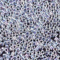 MIYUKIデリカビーズ小  シリンダー  日本製シードビーズ  15/0  （dbs0051)クリスタルab  1.1x1.3mm  穴：0.7mm  約35000個/袋  100 G /袋&nbsp;SEED-J020-DBS0051