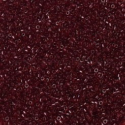 MIYUKIデリカビーズ  シリンダー  日本製シードビーズ  11/0  （db1102)トランスペアレントダーククランベリー  1.3x1.6mm  穴：0.8mm  約10000個/袋  50 G /袋&nbsp;SEED-X0054-DB1102