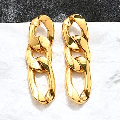 Iron Plating(IP) 304 Stainless Steel Stud Earrings&nbsp;EJEW-D095-23G