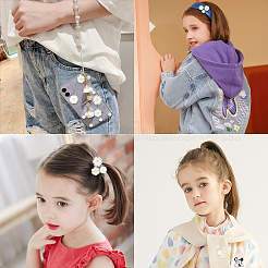 Flatback Hair & Costume Accessories Ornaments Resin Flower Daisy Cabochons&nbsp;CRES-SC0001-41A