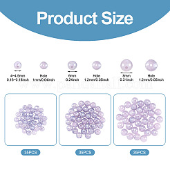 105Pcs 3 Styles Electroplate Opaque Solid Color Glass Beads Strands&nbsp;GLAA-TA0004-40A