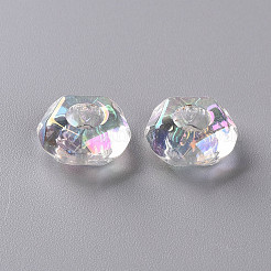 Transparent Acrylic European Beads&nbsp;X-TACR-S156-013