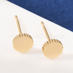 Brass Stud Earrings for Women&nbsp;EJEW-G441-03G