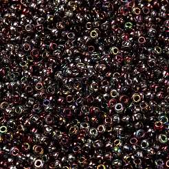 MIYUKIラウンドロカイユビーズ  日本製シードビーズ  （rr4573)マジックワイン  8/0  3mm  穴：1mm  約19000~20500個/ポンド&nbsp;SEED-G008-RR4573