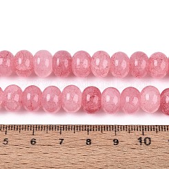 Baking Paint Crackle Glass Beads Strands&nbsp;DGLA-N020-01A-02