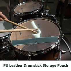Puレザーバチ収納ポーチ  バチスリーブ  濃い緑  435x60x34mm&nbsp;ABAG-WH0044-27