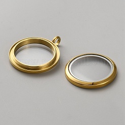 304 Stainless Steel Locket Pendants&nbsp;STAS-WH0027-81G