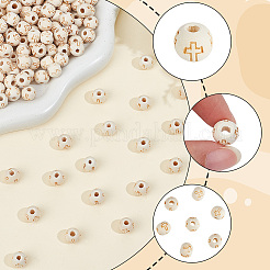 400Pcs Natural Round Wood Beads&nbsp;WOOD-PA0001-49