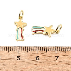 Brass Enamel Charms&nbsp;KK-L237-028G-05