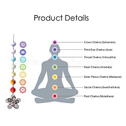 Chandelier Suncatchers Prisms Octogon Glass Chakra Hanging Pendant&nbsp;AJEW-G025-C04