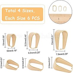 PVD 真空メッキ 304 ステンレススチール スナップオン ベイル  ゴールドカラー  30個/箱&nbsp;STAS-UN0011-02G